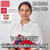 Notary Public Slough - Mrs. Veninder Dhariwal