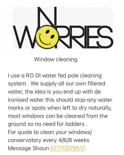 No Worries window cleaning