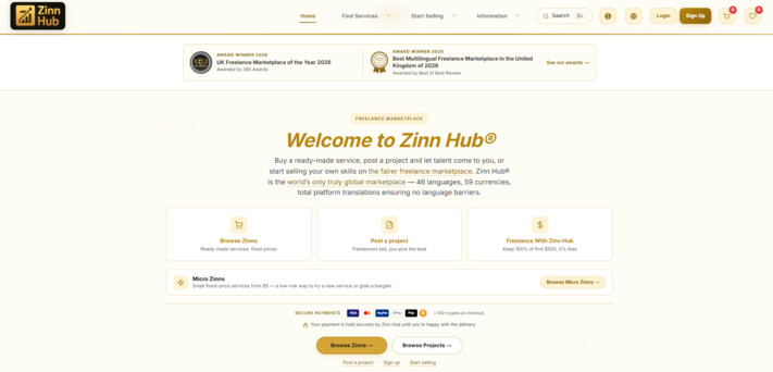 Zinn Hub Freelance Marketplace